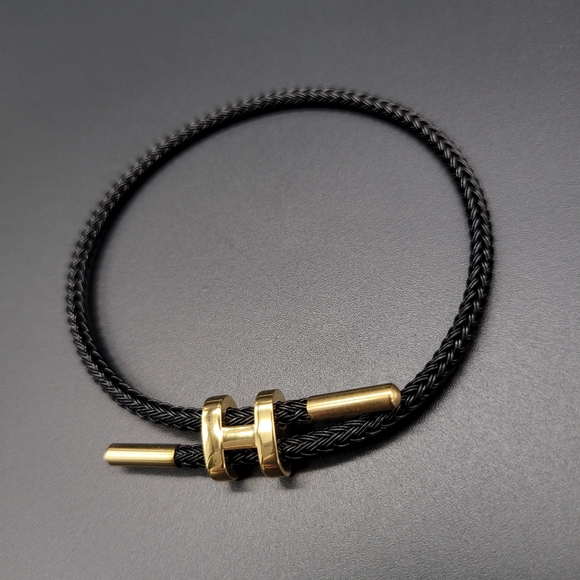 Stainless Steel Adjustable Clasp Bracelet - Picture 5 of 6